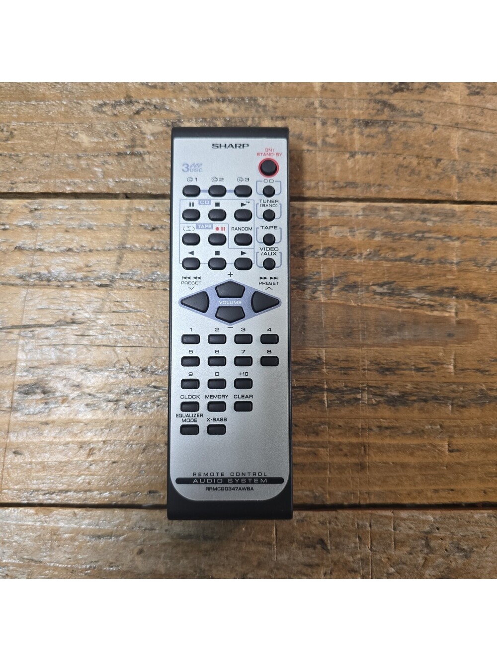 Sharp RRMCG0347AWSA  Audio System Original OEM Remote Control